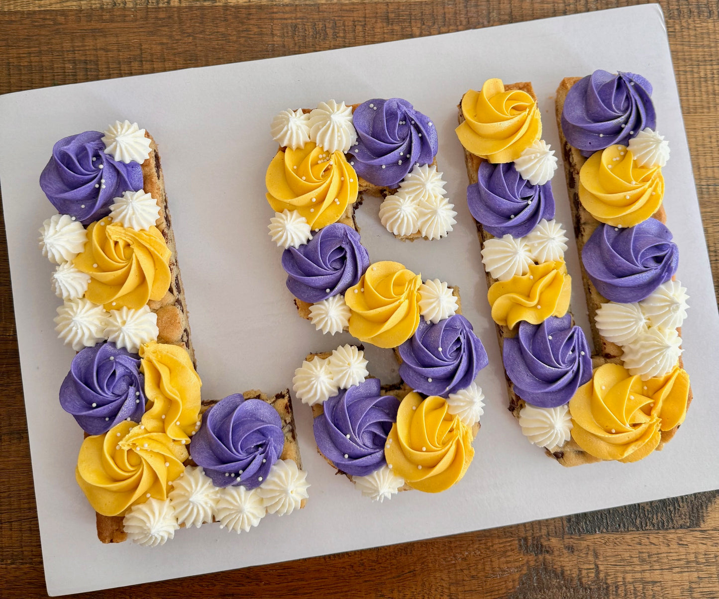 LSU Cookie Cake